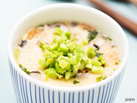 簡単ヘルシー豆乳と枝豆の冷やし茶碗蒸し