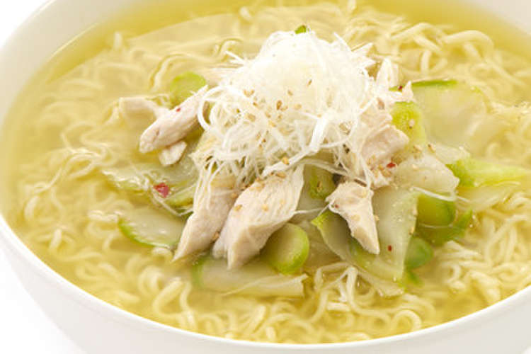 青ザーサイ麺 レシピ 作り方 By サッポロ一番 クックパッド