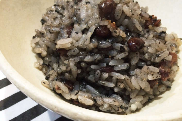 黒ごま赤飯 レシピ 作り方 By Iubi クックパッド