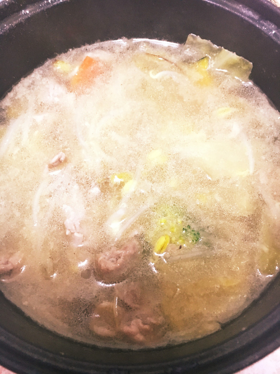 ズボラ野菜と豚肉のスープの画像