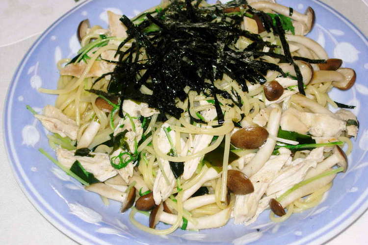 しめじとささみの和風パスタ レシピ 作り方 By Bioraママの料理 クックパッド