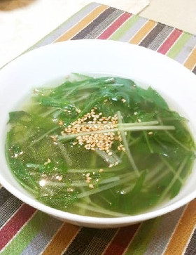水菜のおいしいスープ