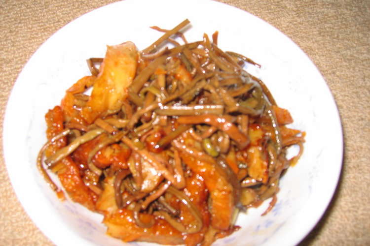 簡単 ぜんまい さつま揚げの炒め煮 レシピ 作り方 By しばまろ クックパッド 簡単おいしいみんなのレシピが353万品
