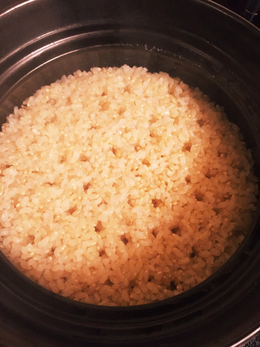 誰でも簡単！土鍋で炊く玄米ご飯♡の画像