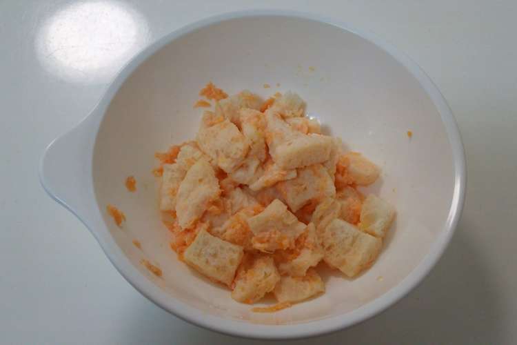 にんじんスープのひたパン 離乳食 レシピ 作り方 By さえママ クックパッド 簡単おいしいみんなのレシピが353万品