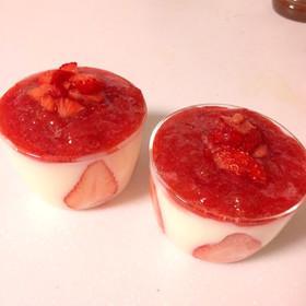 家事えもん いちごのとろける牛乳プリン