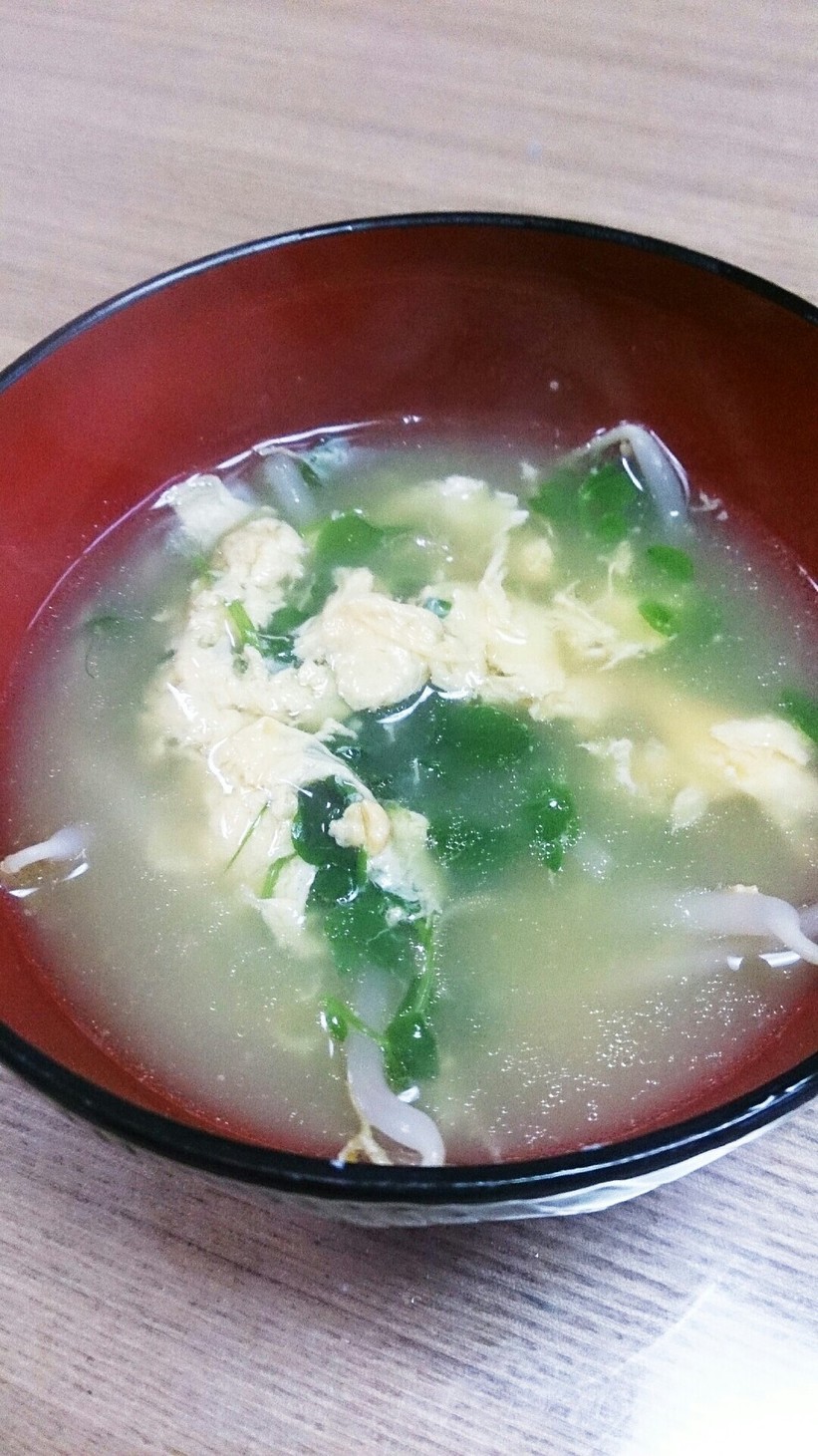 野菜のゆで汁有効活用♪ぽかぽか中華スープの画像