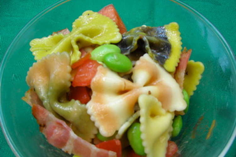 カラフルパスタで イタリアンサラダ レシピ 作り方 By ななまま クックパッド