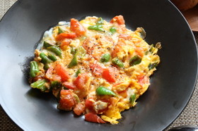 野菜たっぷりスクランブルエッグ