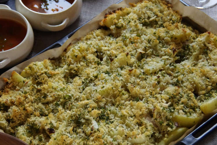 オーブン任せ 鶏肉じゃがいものパン粉焼き レシピ 作り方 By ちゅんまっち クックパッド 簡単おいしいみんなのレシピが357万品