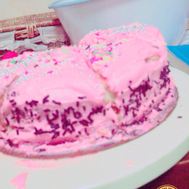 超かわいい ピンクのケーキ レシピ 作り方 By うっぱー子 クックパッド