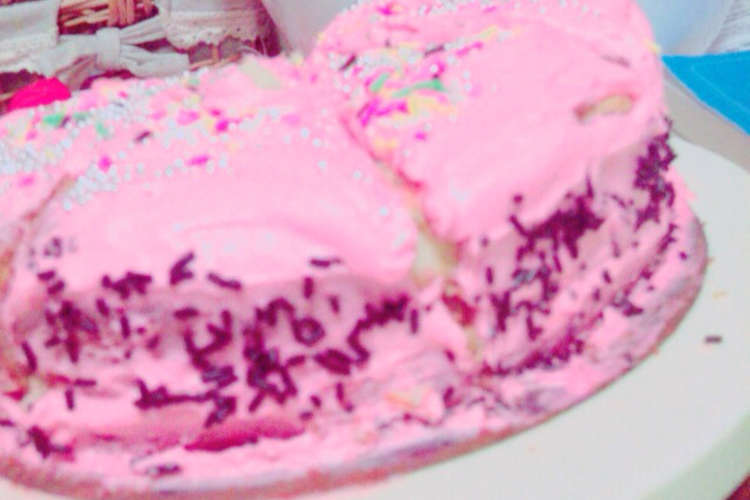 超かわいい ピンクのケーキ レシピ 作り方 By うっぱー子 クックパッド
