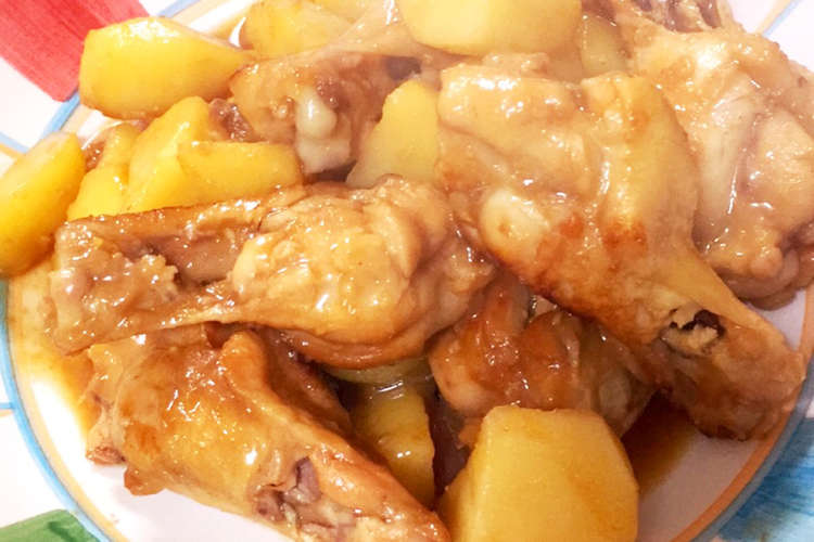 炭酸水で手羽元とじゃがいものうま煮 レシピ 作り方 By 無添加生活 クックパッド 簡単おいしいみんなのレシピが361万品