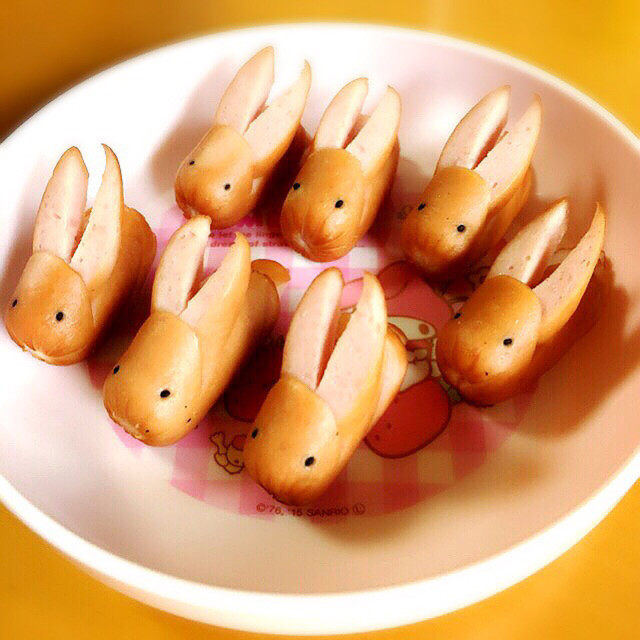 ウインナー飾り切り ウサギ レシピ 作り方 By Yokko115 クックパッド 簡単おいしいみんなのレシピが374万品