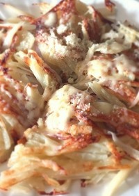 簡単おつまみ☆ポテトのピザ風ガレット