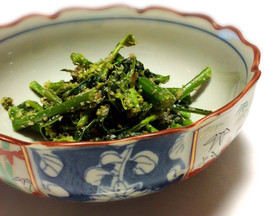 からし菜のおひたし
