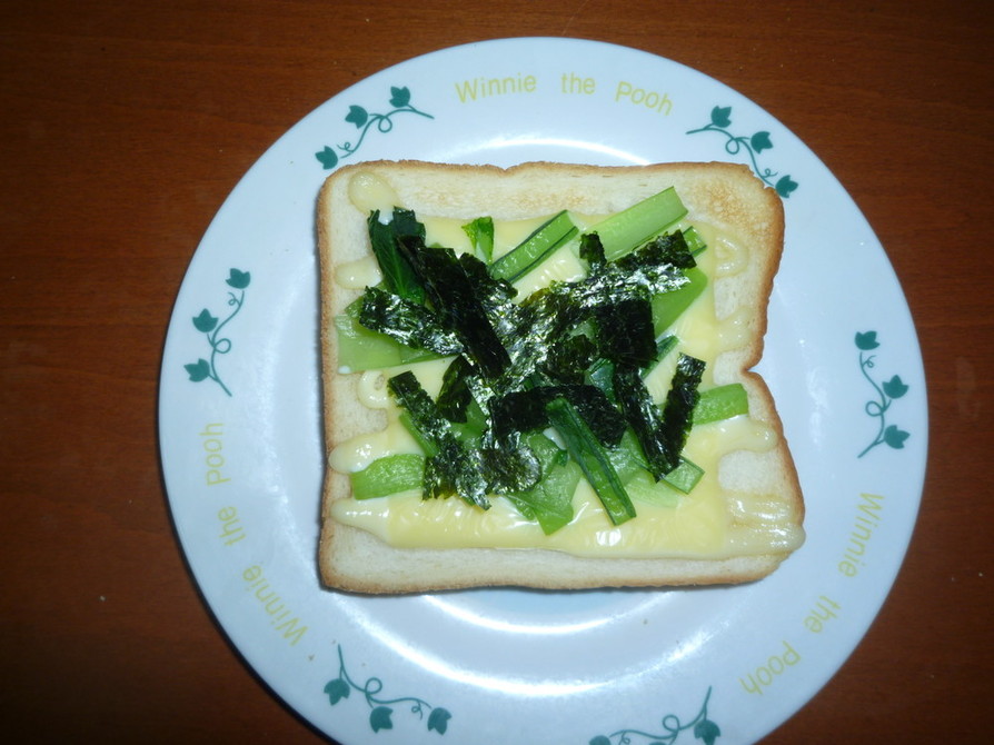 のらぼう菜チーズトーストの画像