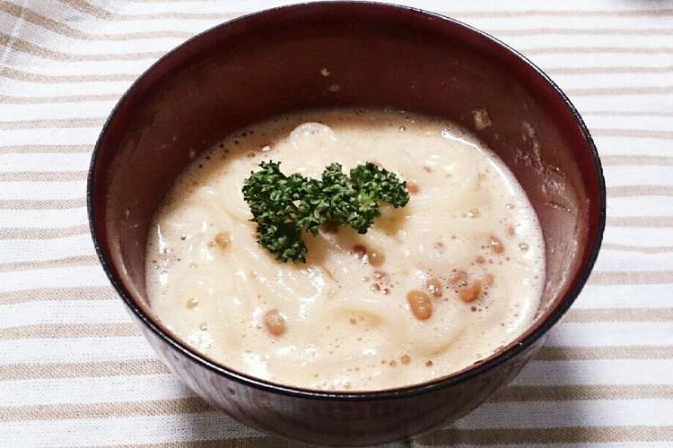 簡単 ふわとろ納豆うどん レシピ 作り方 By Annmistu クックパッド