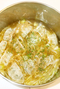 残り野菜冷凍餃子で簡単サンラータンスープ