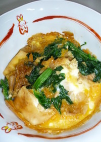 ❝豆腐と豚肉❞で超～簡単❢　卵とじ丼❤
