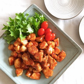 鶏むね肉のケチャップ炒め