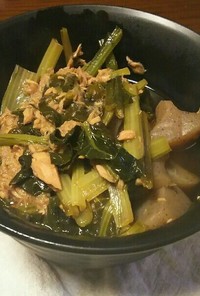 小松菜とツナの煮物
