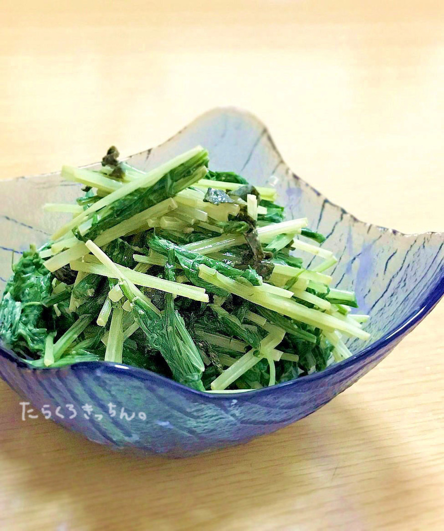 水菜のわさマヨ和えの画像