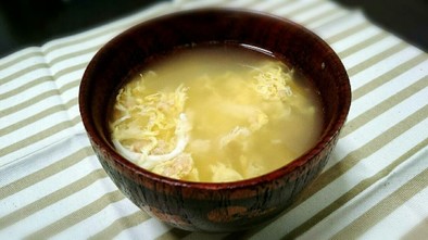 カニ缶と卵の生姜スープ☆の写真