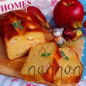 さつまいもとりんごのハニーレモンケーキの画像