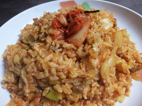 簡単☆キムチ納豆チャーハン