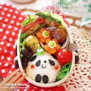 キャラ弁*材料2つで簡単♪パンダくん弁当の写真