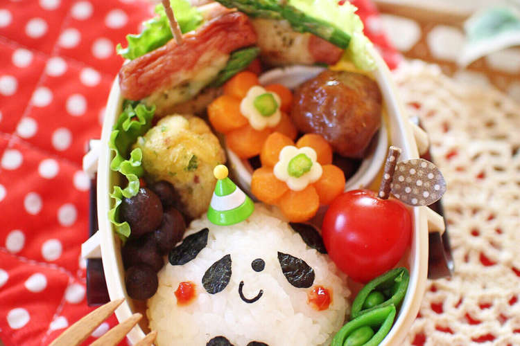 キャラ弁 材料2つで簡単 パンダくん弁当 レシピ 作り方 By Maa12 クックパッド 簡単おいしいみんなのレシピが356万品