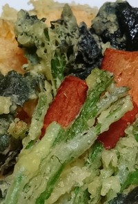 お年寄り絶讚シリーズ❗天ぷら・からし菜❗
