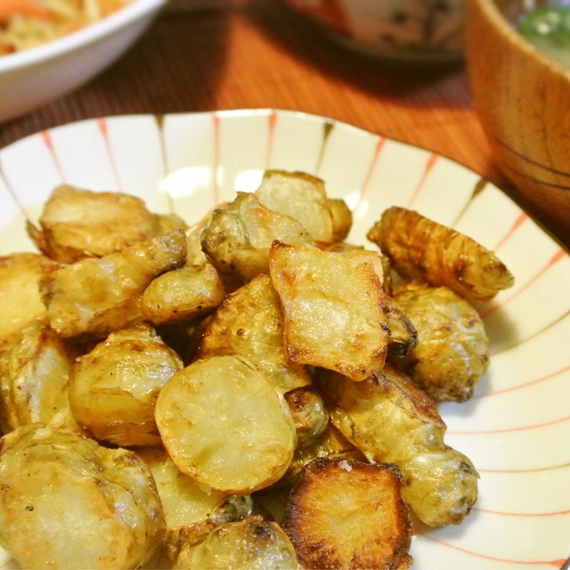 ほくほく 甘 い 菊芋の素揚げ レシピ 作り方 By Mij100 クックパッド 簡単おいしいみんなのレシピが357万品