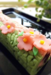 桜のロール和菓子