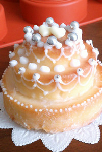 杏のミニウェディングケーキ