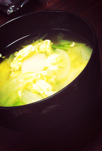 卵・白菜・玉ねぎコンソメスープ