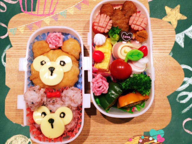 ツムツムキャラ弁簡単おかず可愛いお弁当 レシピ 作り方 By きゃわ