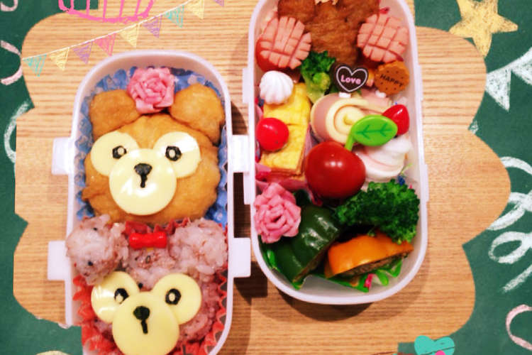 ツムツムキャラ弁簡単おかず可愛いお弁当 レシピ 作り方 By きゃわいいチャチャ クックパッド 簡単おいしいみんなのレシピが373万品