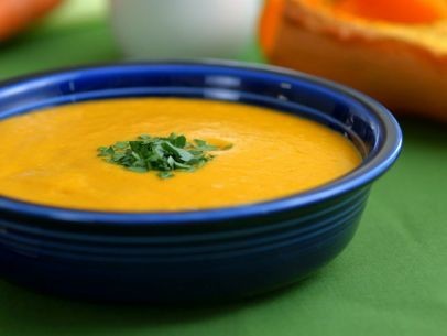 かぼちゃのココナッツミルクのスープの画像