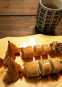 レンチンちらし寿司の素で、烏賊の印籠寿司