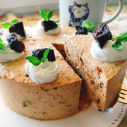 お砂糖なし!プルーンレアチーズケーキの写真