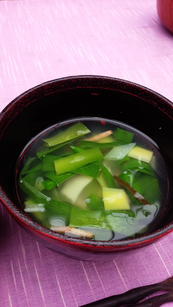季節のスープ　～ノカンゾウ・筍・つくし～の画像