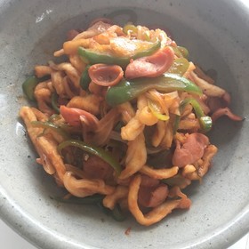 まるでパスタ? 切干ナポリタン