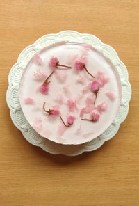 桜の季節に＊桜の豆腐レアチーズケーキ