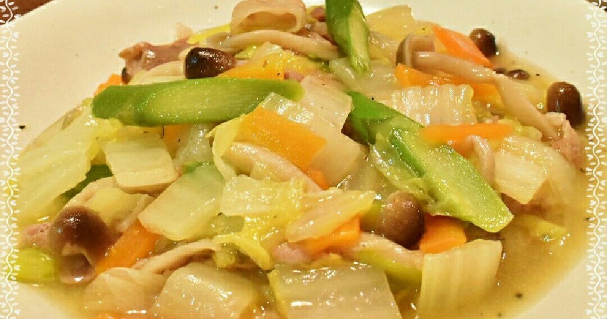 白菜と豚肉の白だし炒め by fumihappy 【クックパッド】 簡単おいしいみんなのレシピが315万品 白菜と豚肉の白だし炒め by fumihappy