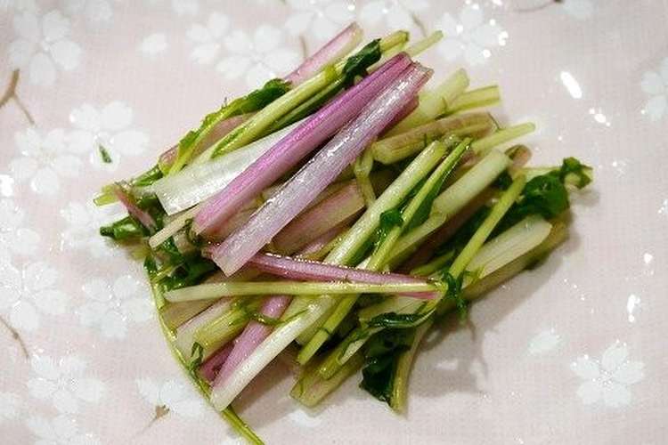 簡単 赤水菜の浅漬け 酢生姜 レシピ 作り方 By だんどり亭 クックパッド