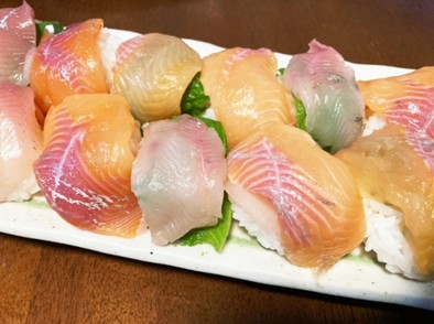 アマゴ寿司の写真