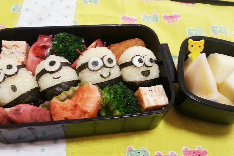 キャラ弁 ミニオンいっぱい レシピ 作り方 By いちごカフェゆこ クックパッド