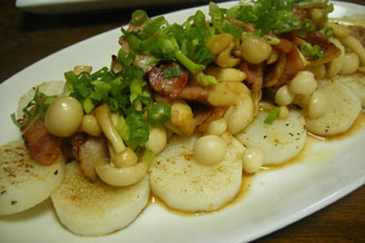 長芋のソテー ブナピーとベーコンのソース レシピ 作り方 By Lee クックパッド 簡単おいしいみんなのレシピが376万品